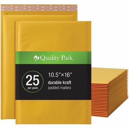 Quality Park Mailers, Bubbles, 10-1/2inx15in, Brown QUA85763